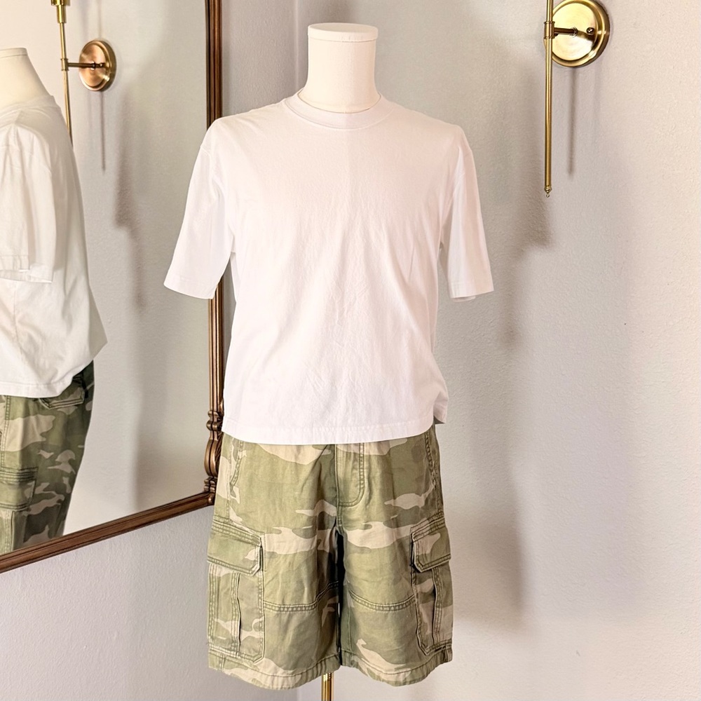 Gorpcore Hollister Camo Cargo Shorts 34 Streetwear Utility Y2K Baggy Skater Fit